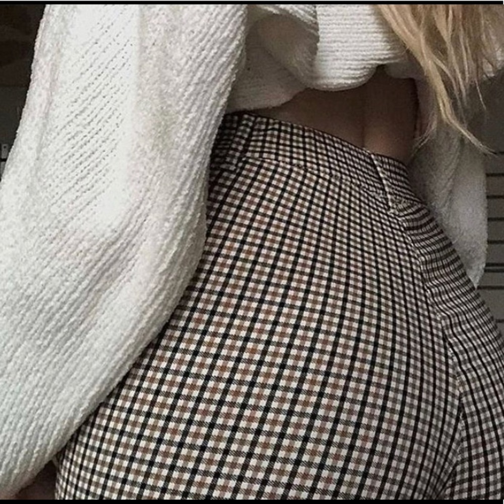 Zara plaid pants/leggings